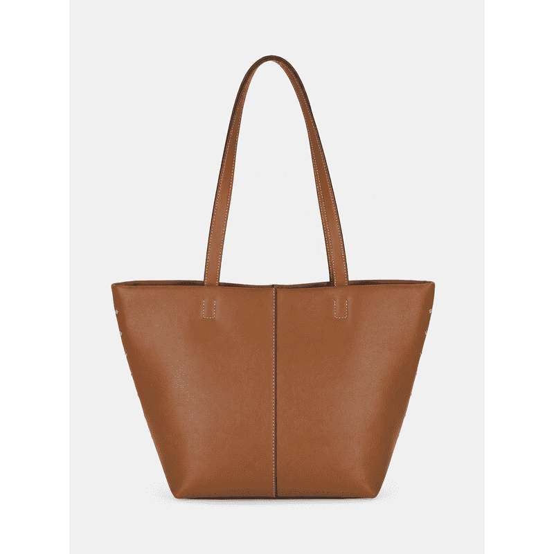 Women's Tote Handbag with Studded Grommet Detail - Stylish & Functional