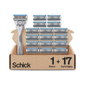 Men's Dry Skin Razor Handle & 17 5-Blade Cartridge Refills - Hydrating Shaving Set