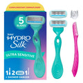 Women's Sensitive Razor with 5 Blades & Refill Pack — Hypoallergenic & Hydrating