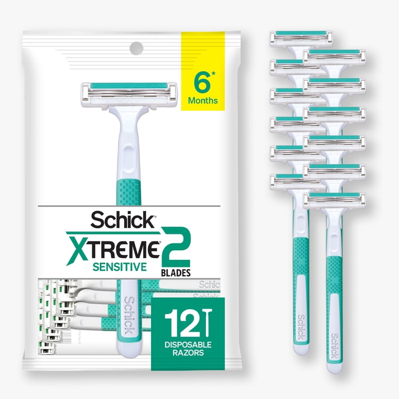Disposable Men's Razors with Lubricating Aloe and Vitamin E - 12 Count