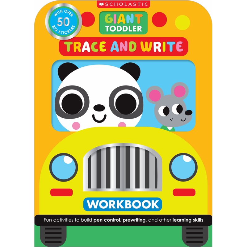 Toddler Trace and Write Workbook - Fun School Bus Shape for Early Learning