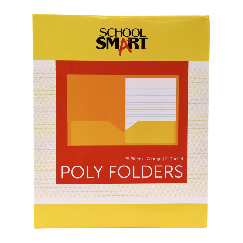 2-Pocket Poly Folder Pack - Durable Office Document Organizer