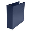 3-Inch Polypropylene D-Ring View Binder - Blue, 725 Sheet Capacity
