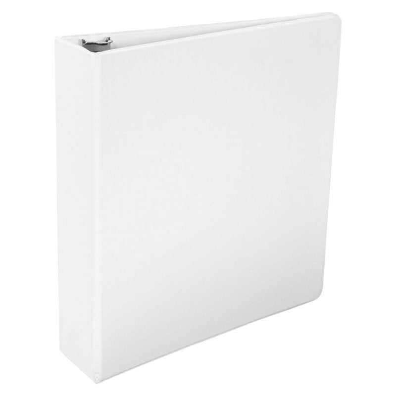 2-Inch White Polypropylene D-Ring Binder, 540-Sheet Capacity
