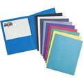 School Smart Leatherette 2-Pocket Folder 9x12 Inches Pack of 25