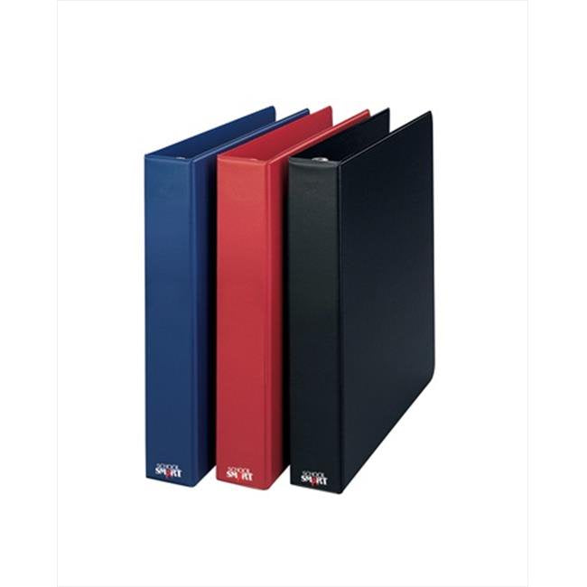 Heavy-Duty 3 Inch Vinyl Round Ring Binder - Red, Classroom Organization
