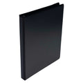 School Smart 1/2 Inch Black Polypropylene Round Ring View Binder