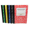 College Ruled 5-Book Bundle: Composition Books (100 Sheets each) – Classic Marble Cover