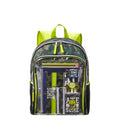 Kids Dinosaur Backpack Set with Stationery for Boys, Green