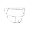 Football Facemask Carbon Steel White for Schutt F7 Helmets - All Sizes & Colors