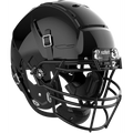 Football Helmet with Impact Protection and Custom Fit - Black