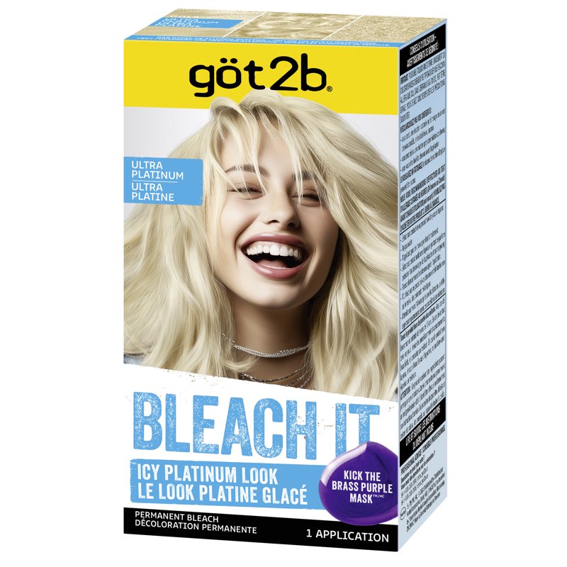 Permanent Hair Bleach Kit for Blonde & Vibrant Colors, Up to 8 Levels Lift