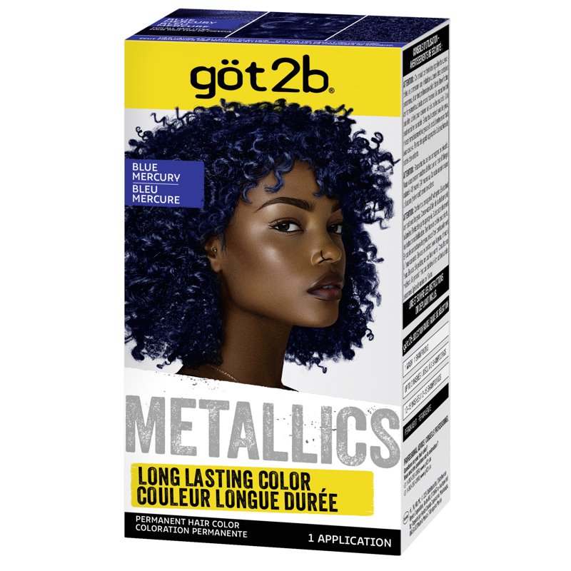 Permanent Metallic Hair Dye Kit for Vibrant, Shimmering Color - Multiple Shades