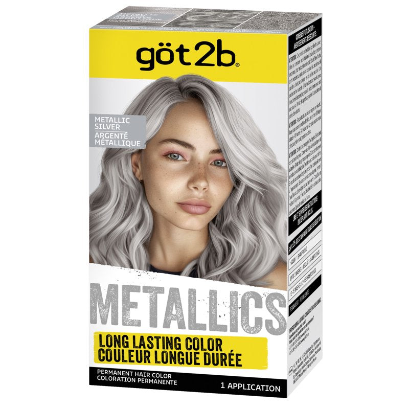 Permanent Metallic Hair Dye Kit for Vibrant, Shimmering Color - Multiple Shades