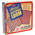 Metal Potholder Loom Kit with 80 Cotton Loops for Kids and DIY Kitchen Crafts