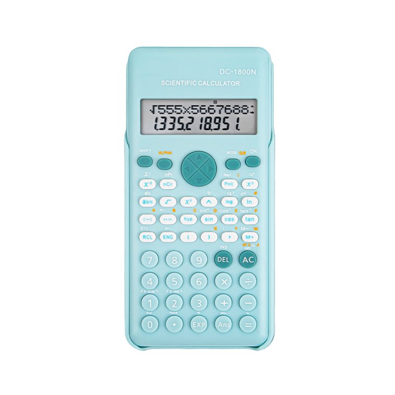 Scientific Calculator for Students 240 Functions 2-Line LCD Display Desktop Math Tool