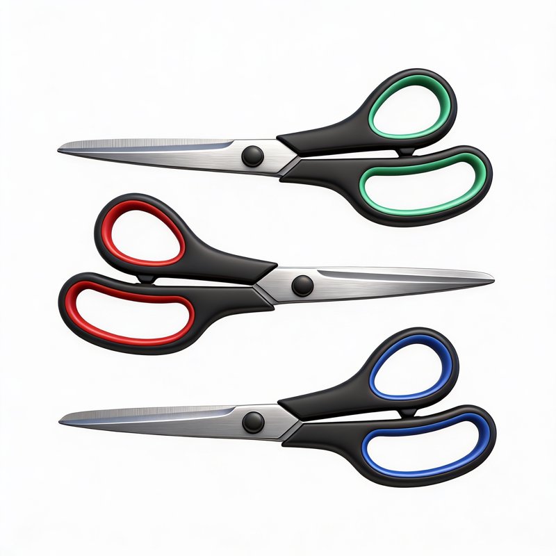 Heavy Duty Stainless Steel Scissors Set - 3 Pack with Comfort Handles for School Office Crafts