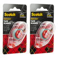 Double Sided Adhesive Roller 0.27 in x 26 ft Micro Dot Pattern 2 Pack