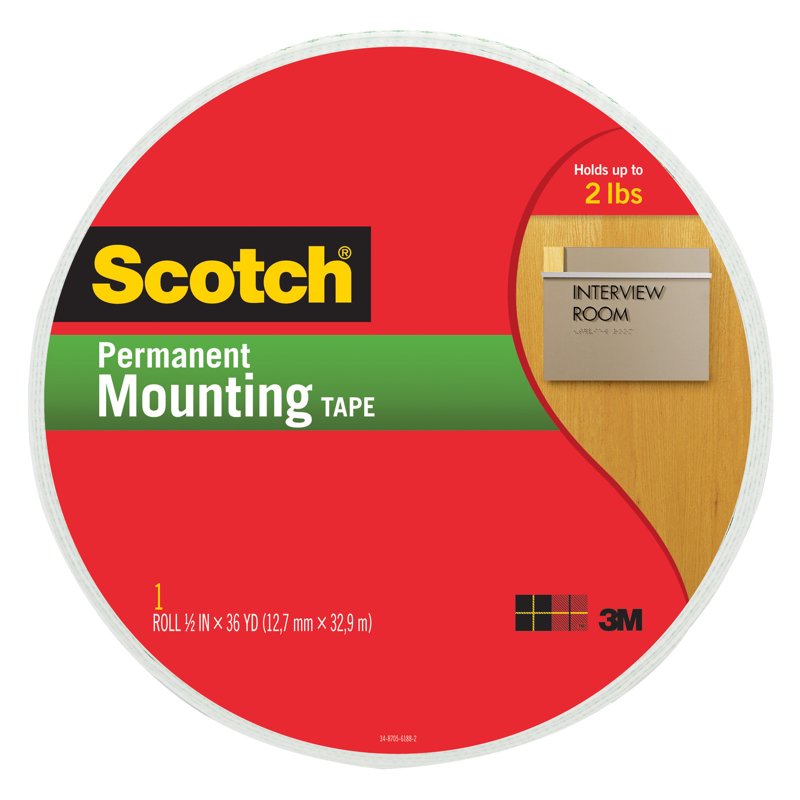 Double Sided Mounting Tape - Heavy Duty Foam Adhesive, Multiple Pack Sizes