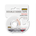 Double Sided Transparent Tape 1/2 in x 300 in with Dispenser - Strong Adhesive