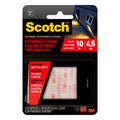 Heavy Duty Clear Plastic Fasteners - 1x1 Inch, 12-Count, Holds 10 lbs
