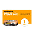 Scotch Heavy Duty Masking Tape 0.94 in x 60 yd Orange - 1 Roll