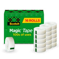 3M Scotch Magic Invisible Office Tape 3/4" x 1,000" - Pack of 16 Rolls