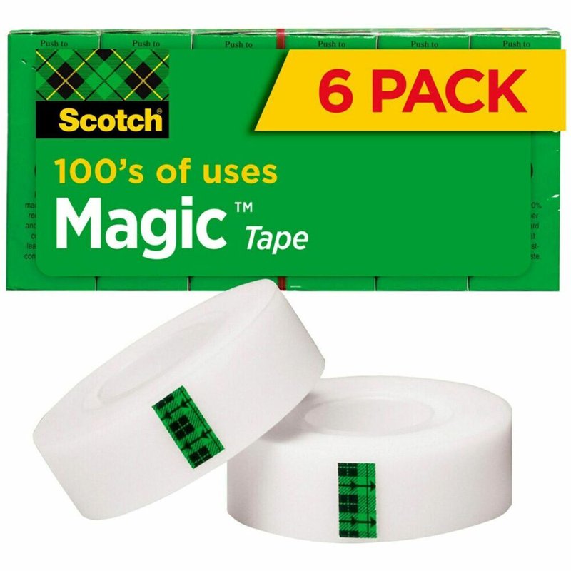 Scotch Magic Tape, 3/4 in x 1000 in, 6 Rolls (Variation of THIS listing: 6)