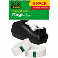 Scotch Magic Tape Dispenser Value Pack 3/4" x 1000" - 6 Rolls