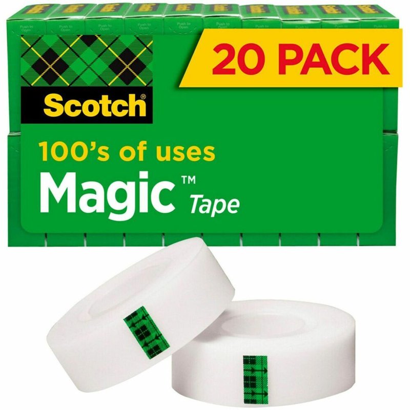 Scotch Magic Tape Refills 3/4 in x 1000 in, 20 Rolls