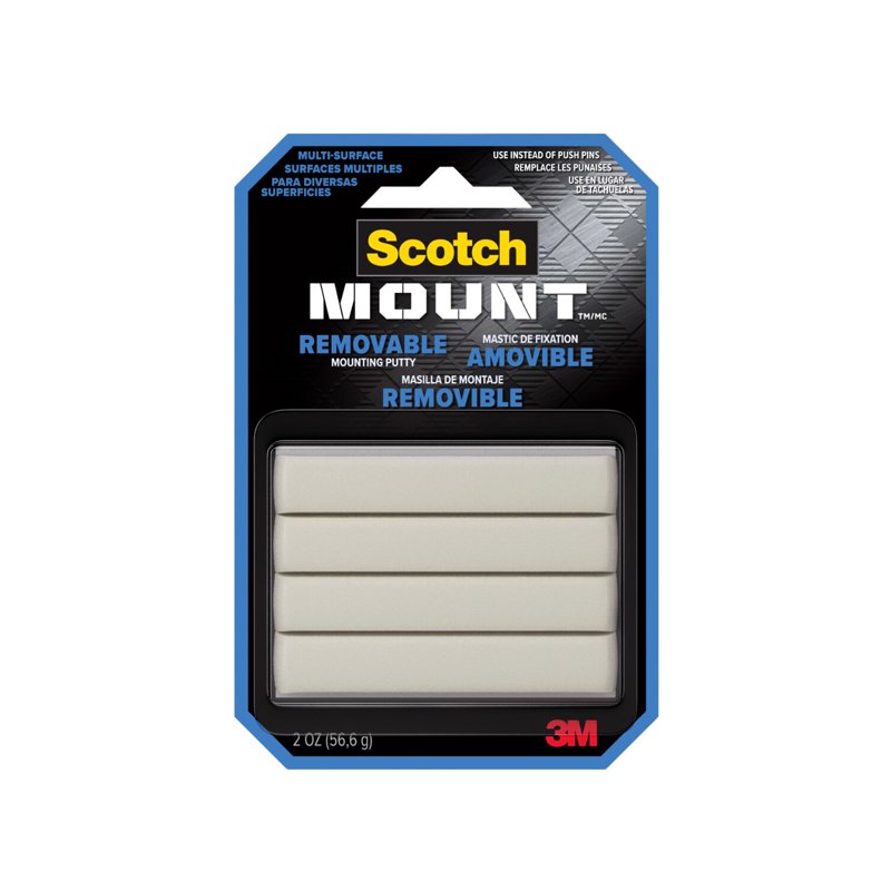 Removable Mounting Putty for Posters Photos & Artwork - 2 oz, Holds Up to 1 lb