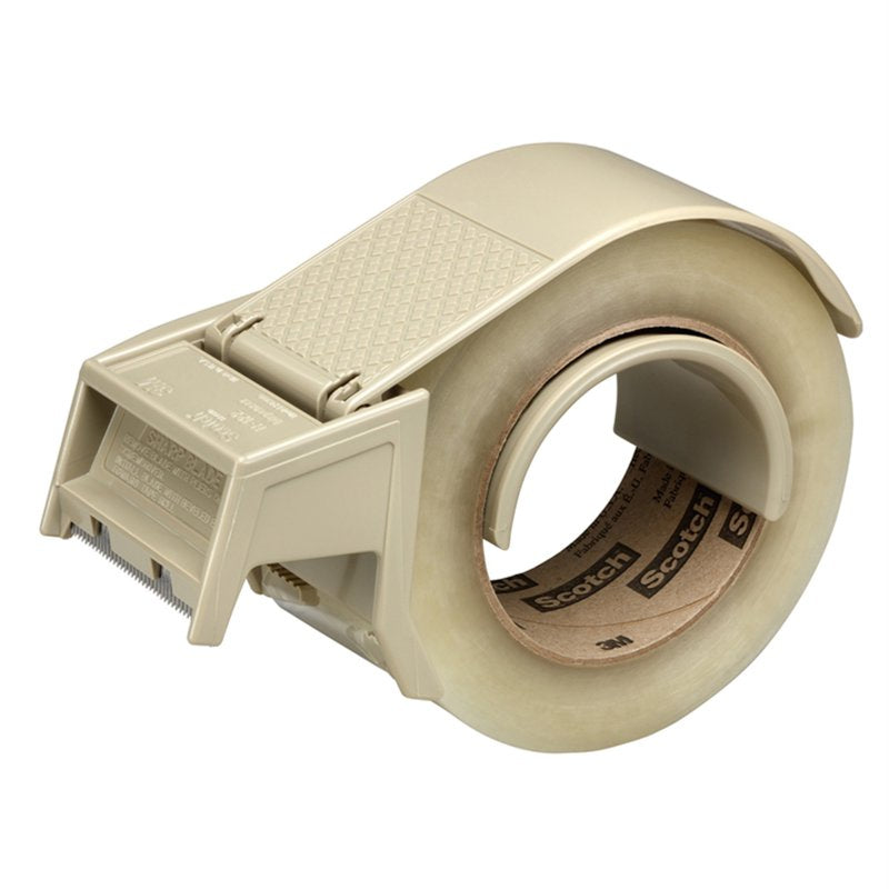 Gray Handheld Packaging Tape Dispenser for Box Sealing, Compact & Durable
