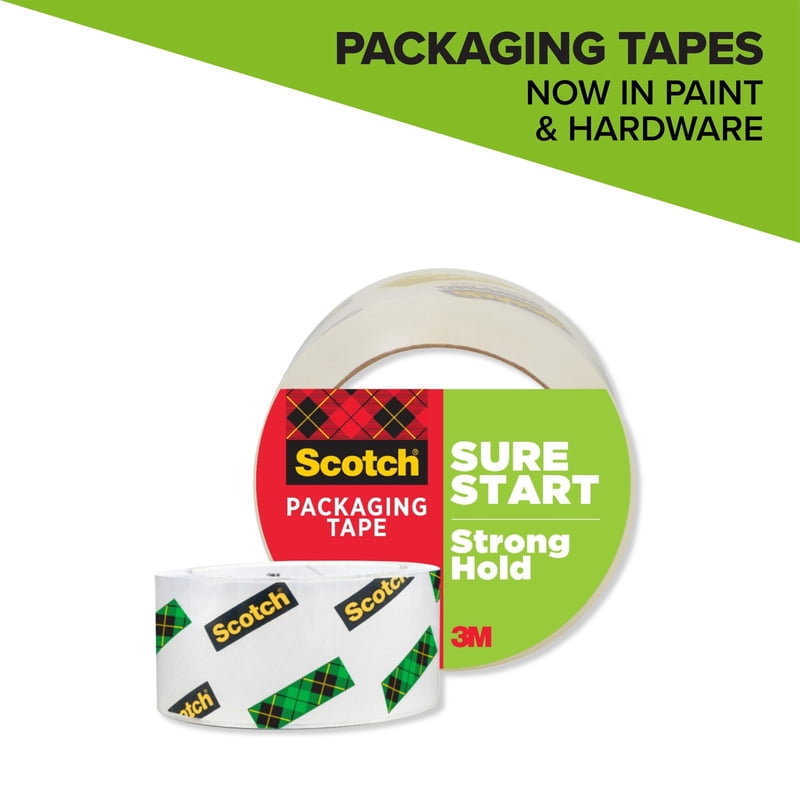 Clear Packaging Tape 1.88 in. x 54.6 yd. Strong Packing Tape Roll