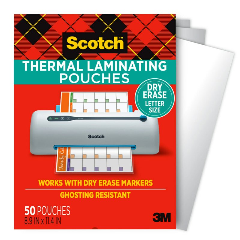 Thermal Laminating Pouches 50 Sheets, 3 Mil for Documents & Cards