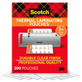Letter Size Laminating Pouches Pack of 200 - Clear Photo-Safe Protective Sheets
