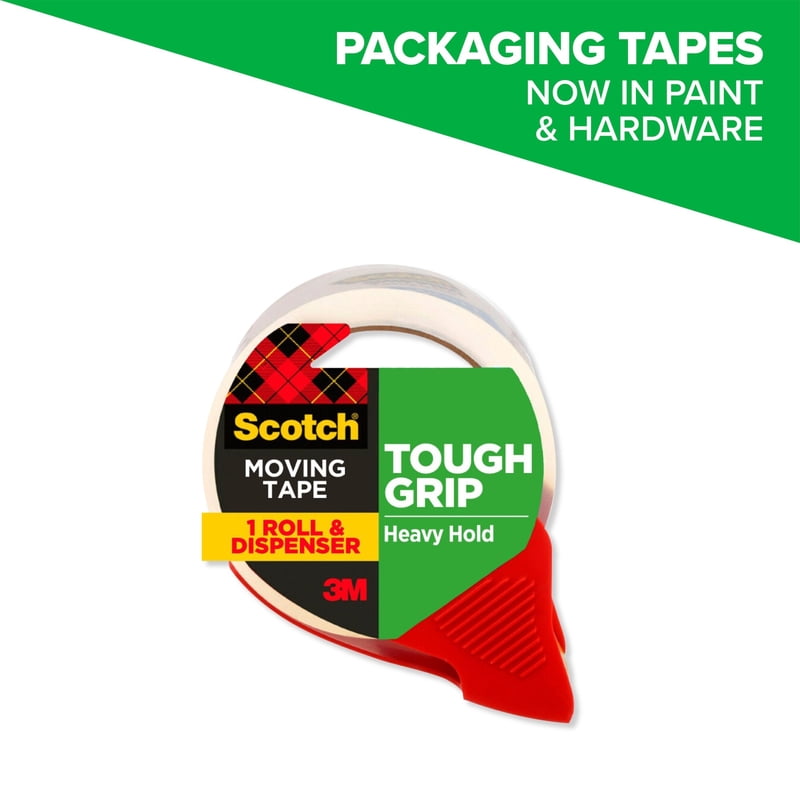 Heavy Duty Packing Tape Dispenser Clear 1.88 in x 65.6 yd, Multiple Pack Sizes