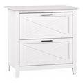 2 Drawer Wood File Cabinet - Lateral Storage for Home Office or Living Room