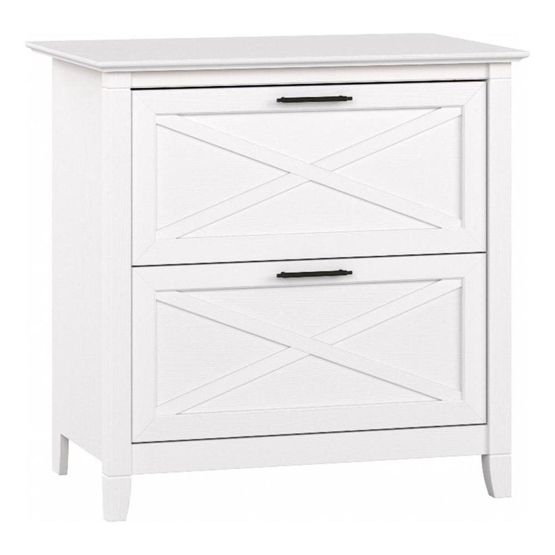 2 Drawer Wood File Cabinet - Lateral Storage for Home Office or Living Room