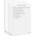 Reusable Dry Erase Notebook Board 9x12 with Lined Surface for Notes & Practice