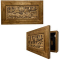 Decorative Gun Cabinet with Nature Scene - Wall-Mounted Locking Storage