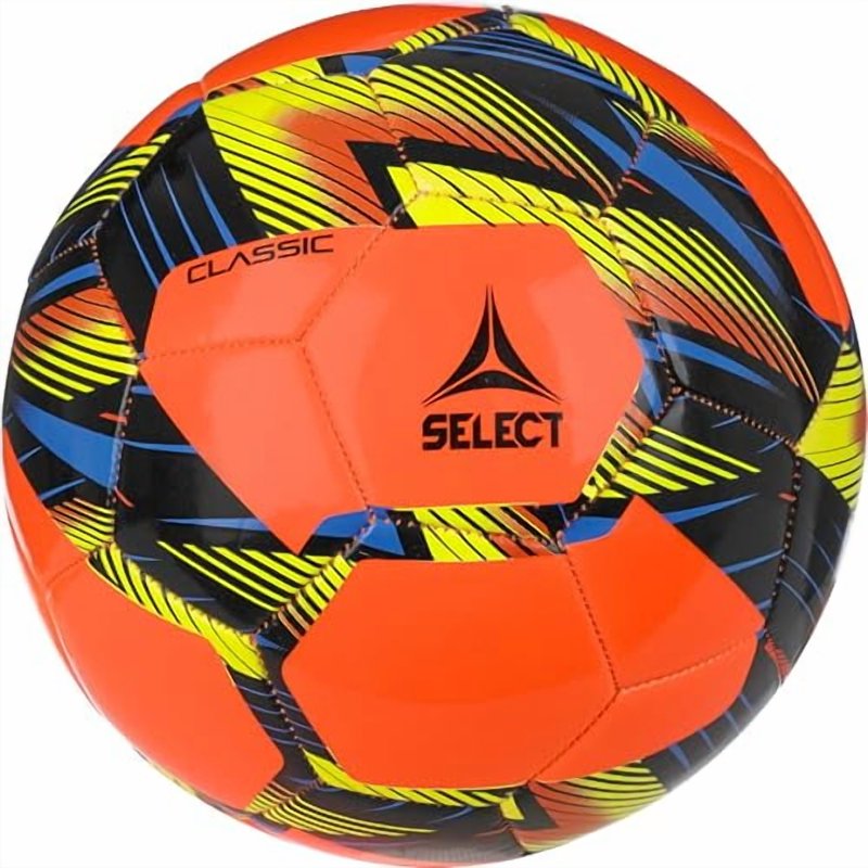 Select V24 Classic Soccer Ball – Size 4, Orange/Black (Variation: 4, Orange/Black)