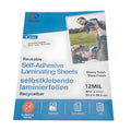 Self-Adhesive Laminating Sheets Protect Photos & Documents - Pack of 6
