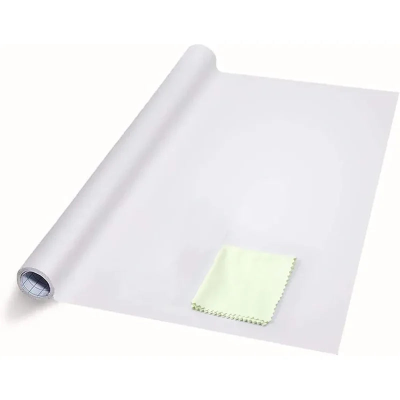 Self-Adhesive Whiteboard Wall Decal Sticker 17.7 x 78.7 Inches Dry Erase Message Board for Home Office