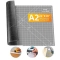 Self-Healing Cutting Mat 18x24 Inches for Sewing Quilting Crafts Double Sided Gray/Black