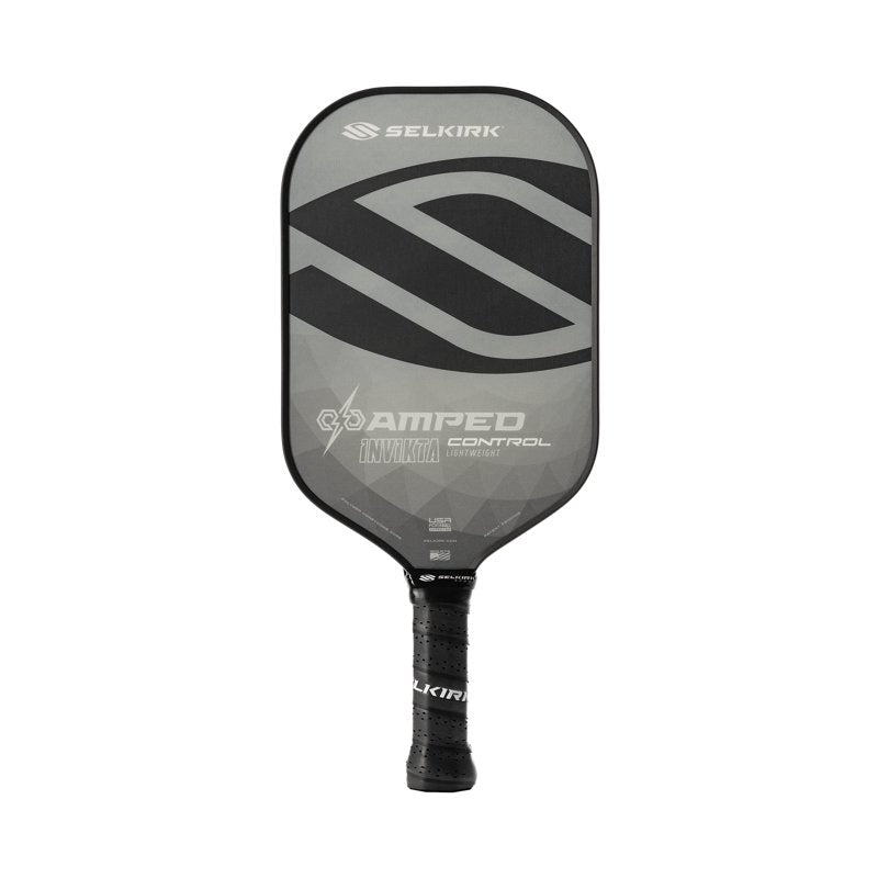 Selkirk Amped Control Invikta Pickleball Paddle - Gray, Lightweight Spin & Precision