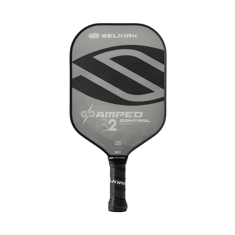 Selkirk Amped Control S2 Pickleball Paddle - Gray, Midweight USAPA Approved