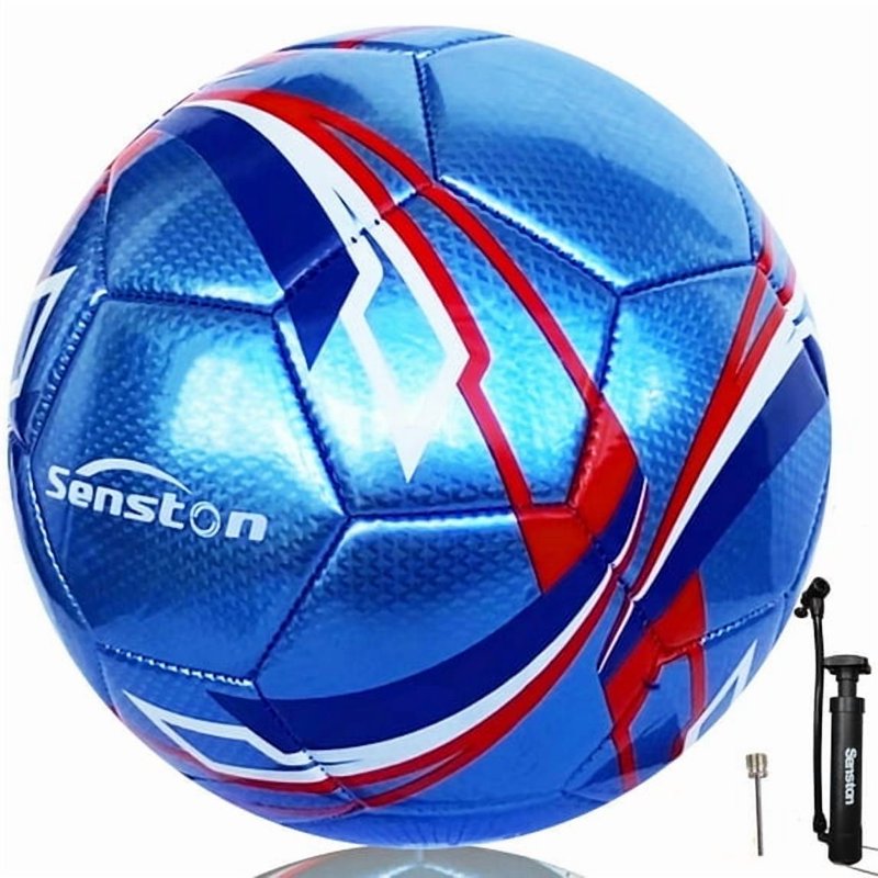 Senston Size 4 Soccer Ball Training Ball with Pump - Official Match Quality for Adults & Youth (Blue, Variation of THIS listing)