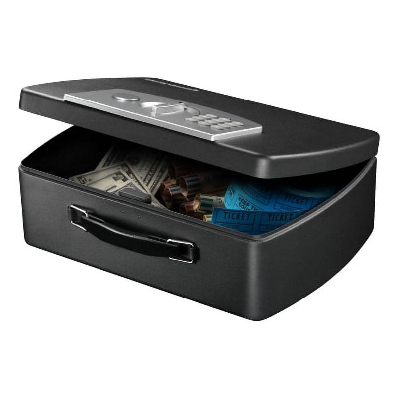 Steel Security Safe with Electronic & Key Lock - Heavy Duty Lockbox