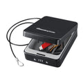 Portable Security Safe with Combination Lock, Tethering Cable, 5.9 x 8 x 2.6 Inches