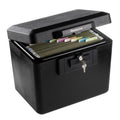 Fireproof Document Safe with Key Lock - 0.61 CuFt Black Security Safe